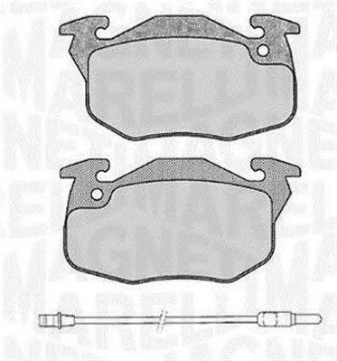 MAGNETI MARELLI 363916060372 -  Комплект тормозных колодок, дисковый тормоз